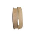 Reliant Ribbon Reliant Ribbon 92694W-750-09K Burlap Value Wired Edge Ribbon - Natural - 1.5 in. x 50 yards 92694W-750-09K